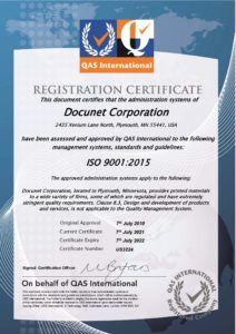 ISO Certification Quality Management 2021-22
